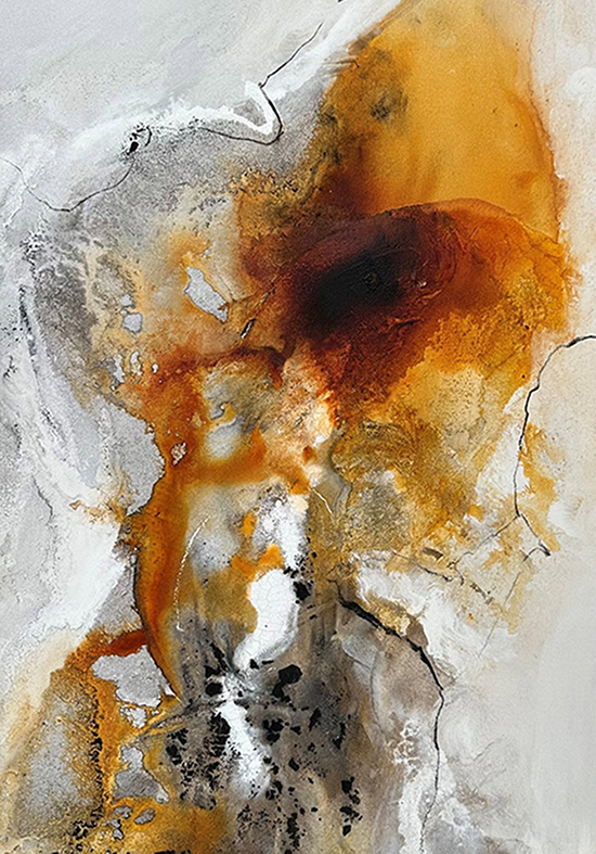 Kurs im Atelier boesner in Unterentfelden mit Isolde Folger Mixed Media Kurs