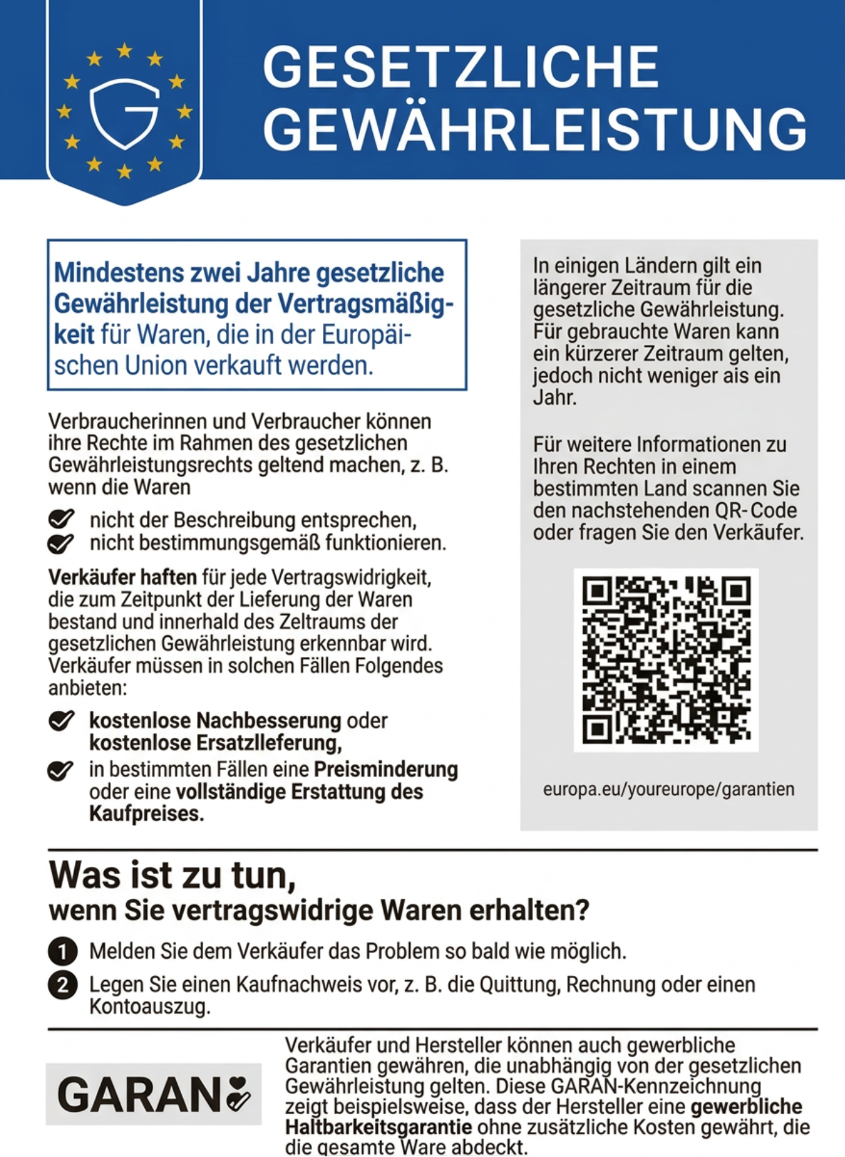 Gesetzliche Gewahrleistung