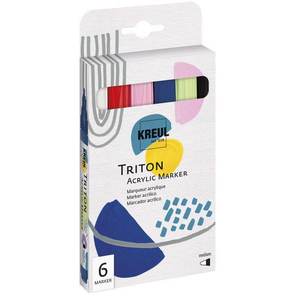 Kreul Triton Acrylic Marker medium, 6er-Set