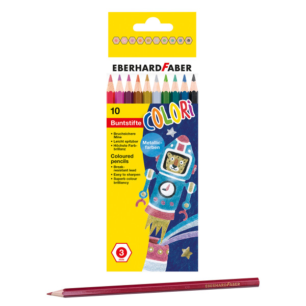 Eberhard Faber Colori Buntstifte Metallic 10er-Set
