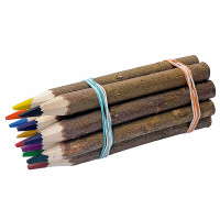 Rindenbuntstifte 12er-Set 17cm