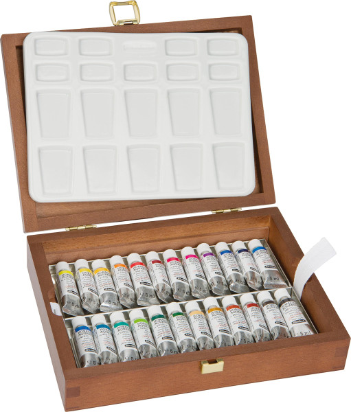 Schmincke – Horadam Aquarell Künstler-Aquarellfarbkasten, 24x 5 ml