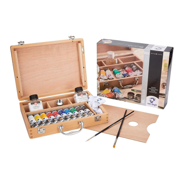 Royal Talens – Van Gogh Basis Ölfarben-Set im Holzkoffer
