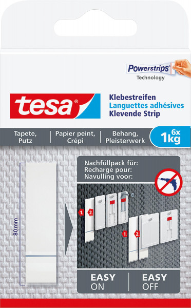 tesa® Klebestreifen für Tapeten und Putz