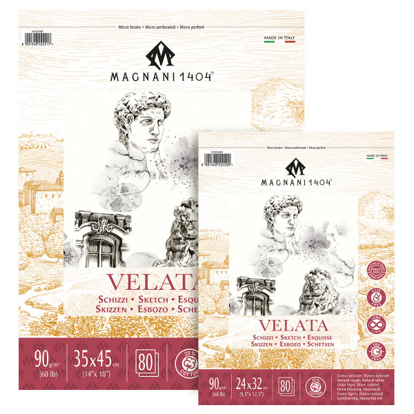 Magnani 1404® Velata Skizzenpapier-Block