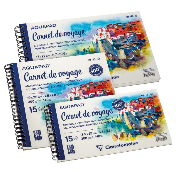 Clairefontaine Aquapad Carnet de Voyage Reisealbum