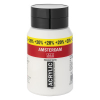 MAILING_2022-06_JUN: Royal Talens Amsterdam Acryl | 600 ml-Flasche, Titanweiß