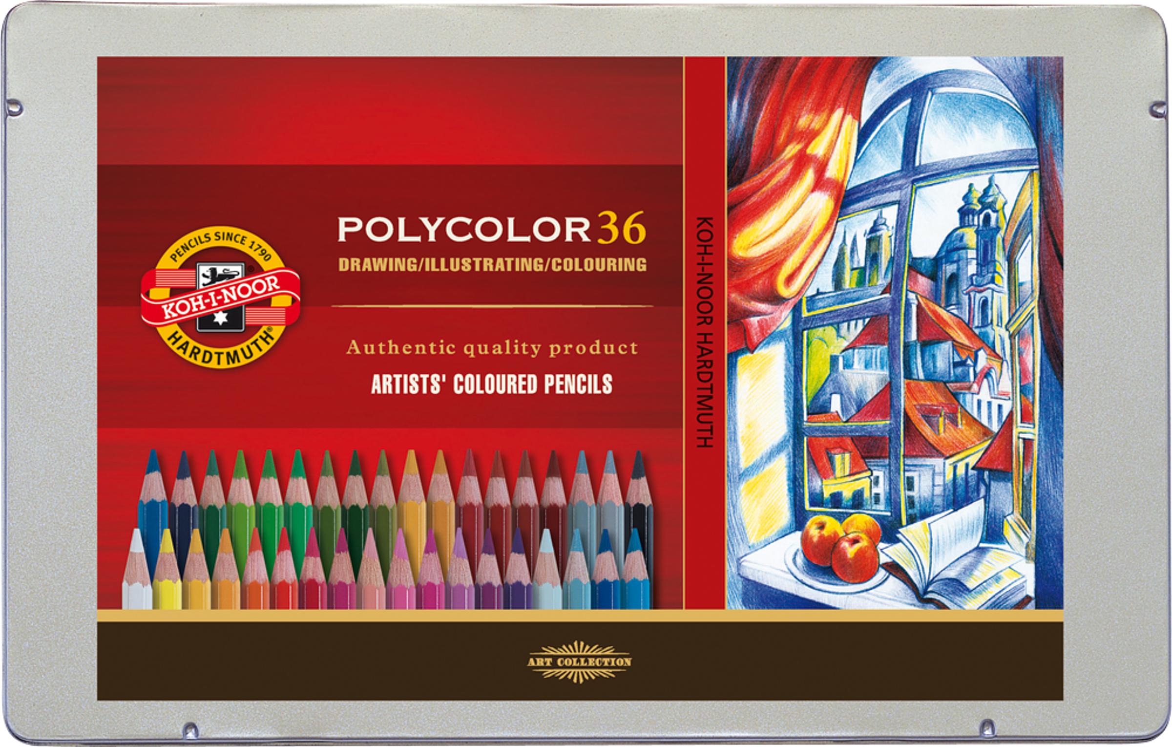 Polycolor 12er Brauntöne Farbstifte Zeichenstifte Set für Künstler 3822 