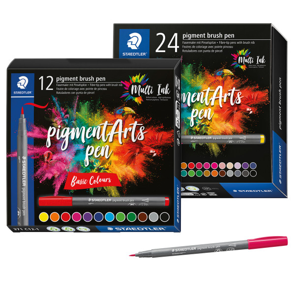 Staedtler Pigment Brush Pen Fasermaler-Set