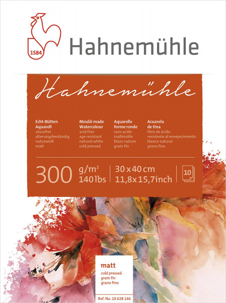 Hahnemühle Echtbütten-Aquarellblock