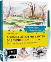 Aquarellieren mit Stiften – Das Workbook (Jens Hübner) | EMF Vlg.