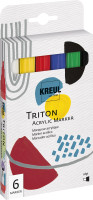 Kreul Triton Acryl Marker edge | 6er-Set