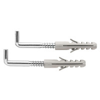 Schraubhaken + Dübel