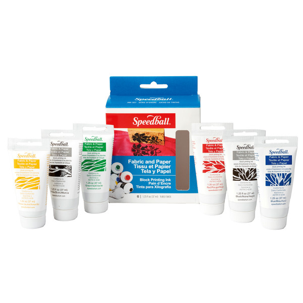 Speedball Fabric Block Printing Ink Starter-Set