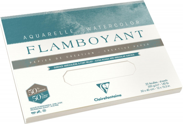 Clairefontaine Flamboyant Aquarellblock