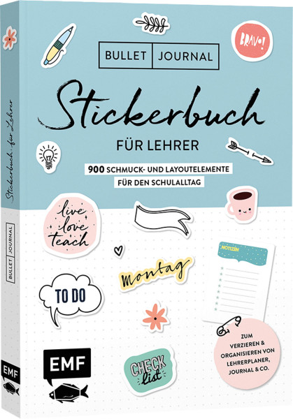 Edition Michael Fischer Bullet Journal – Stickerbuch für Lehrer: 900 Schmuck- und Layoutelemente für den Schulalltag
