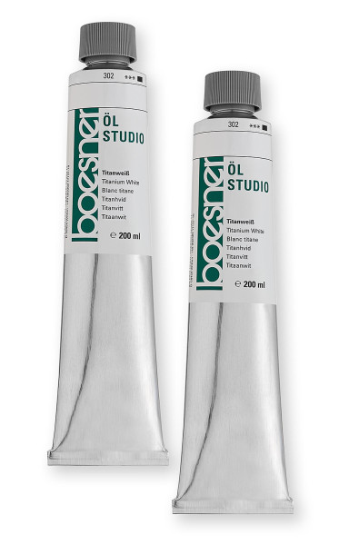 boesner Öl Studio, Titanweiß2x 200 ml