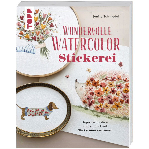 frechverlag Wundervolle Watercolor Stickerei