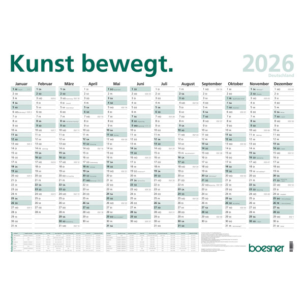 Ars Momentum Kunstverlag Wandplaner 2027