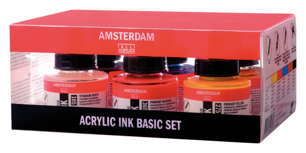 Royal Talens – Amsterdam Acrylic Ink
Grundfarben-Set