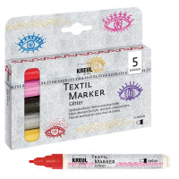 Kreul Textil Marker Glitter-Set