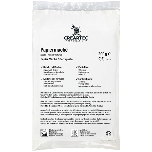 Creartec Papiermaché Trockenmodelliermasse