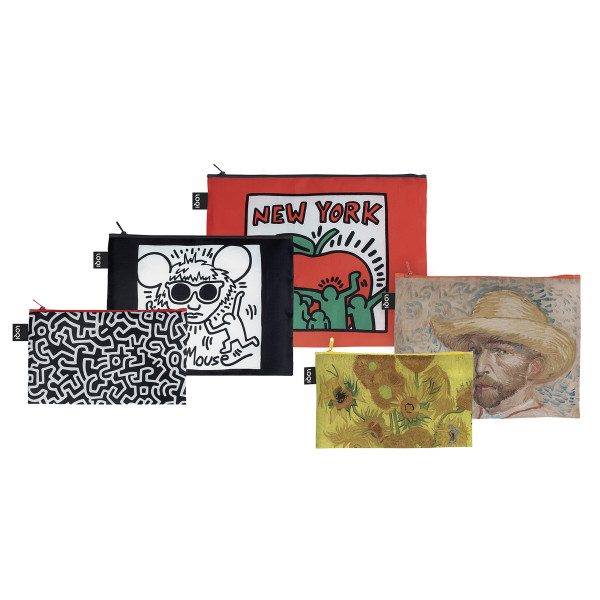 LOQI Zip Pocket-Set aus 100 % recyceltem Polyester