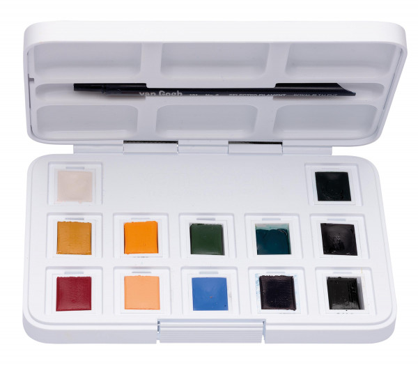 Royal Talens – Van Gogh Pocket Box mit 12 ½ Näpfchen Gedeckte Farbtöne