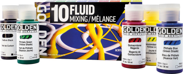 Golden Fluid Acrylfarben Mixing-Set
