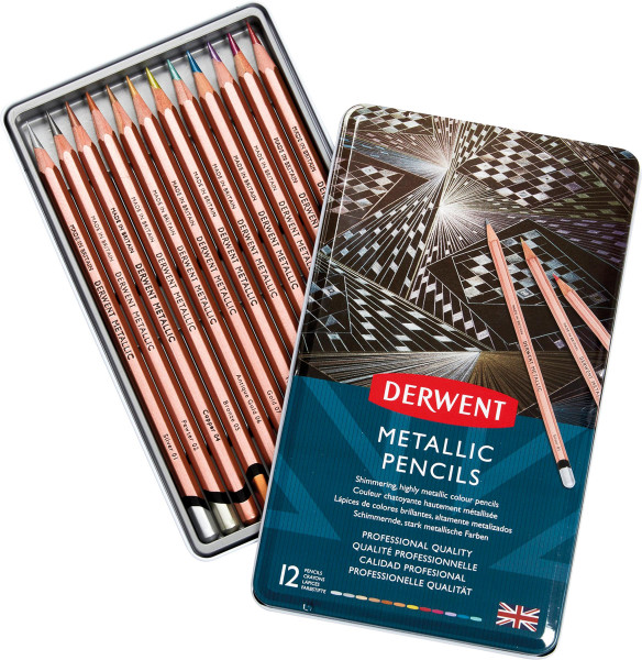 Derwent Metallic Pencils-Set