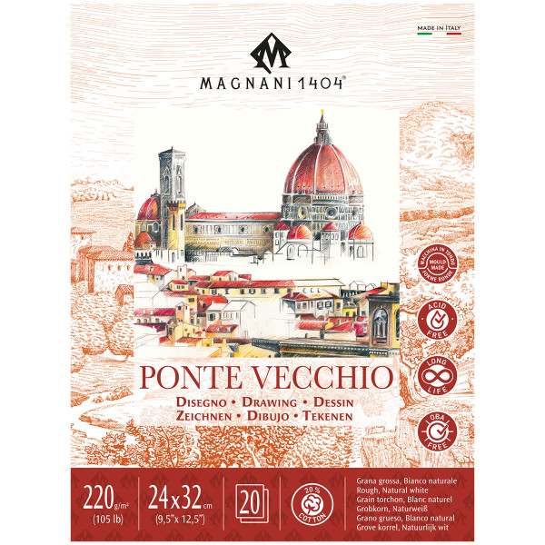 Magnani 1404® Ponte Vecchio Zeichenpapier-Block