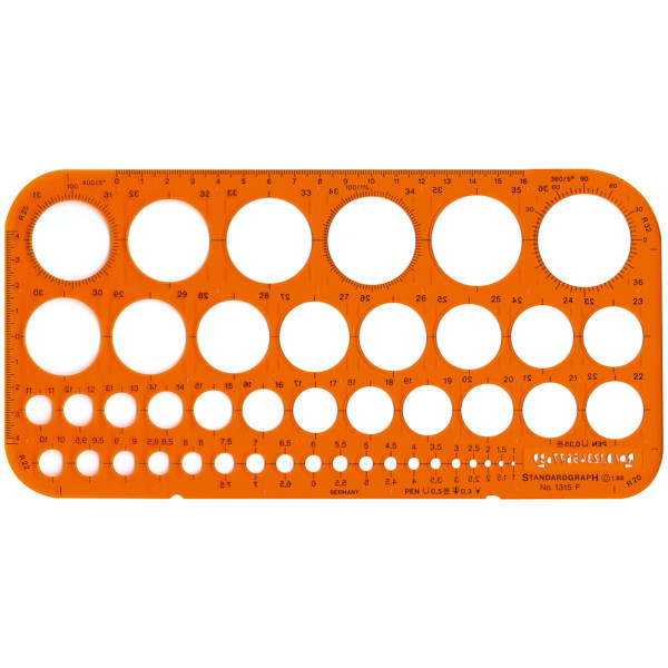 Standardgraph Kreisschablone