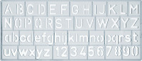 Ars Nova Schrift-/Zahlenschablone, Standard (ANSSTK)