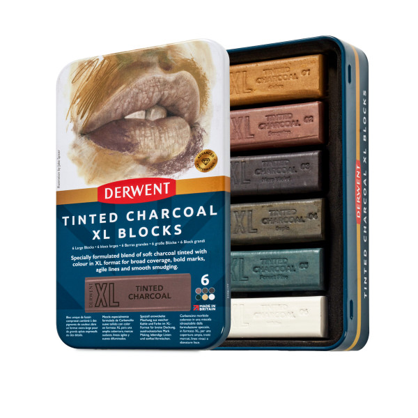 Derwent Tinted Charcoal XL Blocks