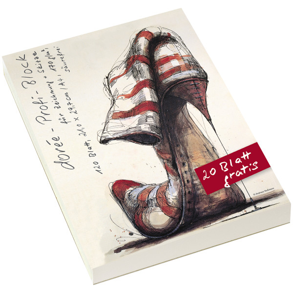 Dorée Profi-Zeichenblock, DIN A4 mit 20 Blatt gratis