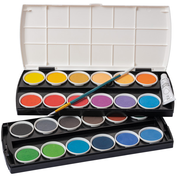 Ars Nova Deckfarbkasten mit 24 Farben