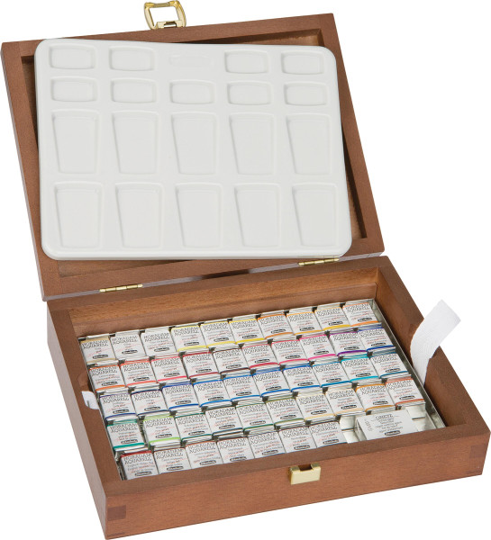 Schmincke – Horadam Aquarell Künstler-Aquarellfarbkasten, 48x 1/2 Näpfchen