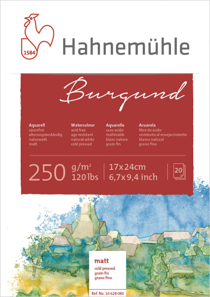 Hahnemühle Burgund Akademie-Aquarellblock