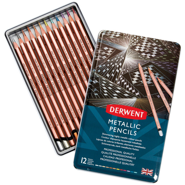 Derwent Metallic Pencil Zeichenstift-Set